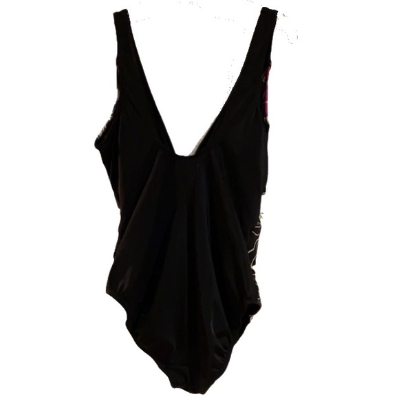 LONGITUDE (12) Floral Slimming bathing suit GUC!!! - Picture 4 of 9